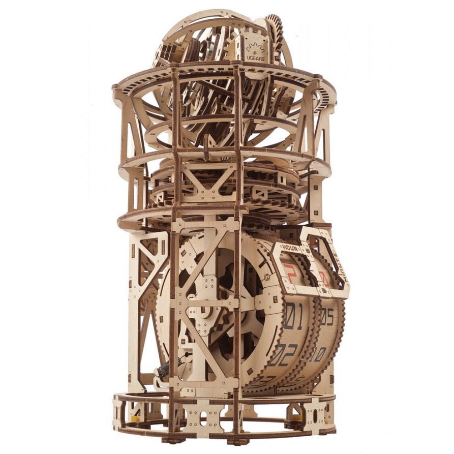 Механічний 3D Пазл Ukrainian Gears Астроном Настільний годинник із турбійоном, 338 елементів (70162) - фото 6