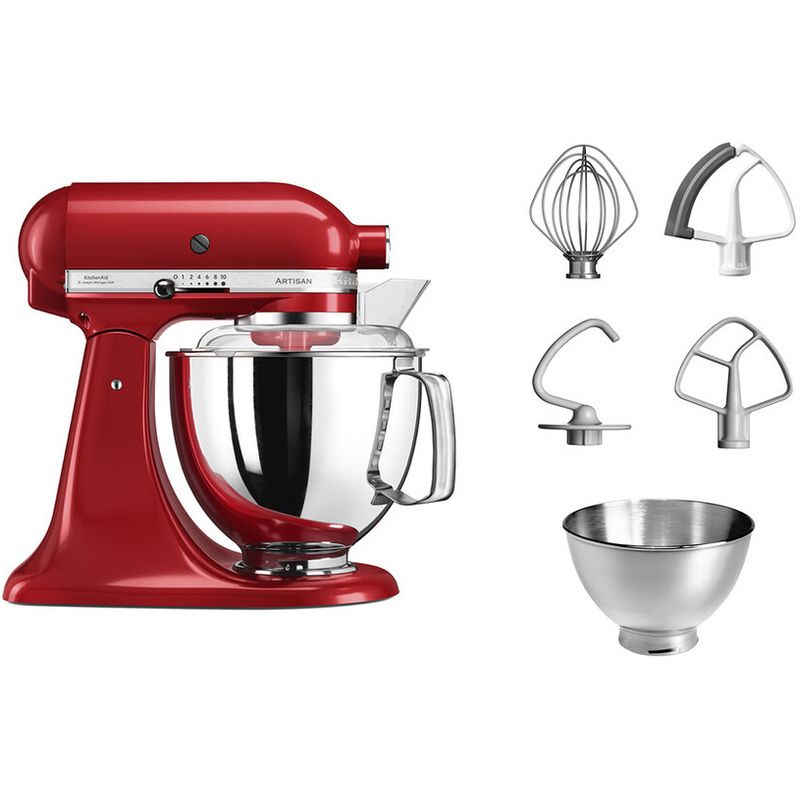 Планетарний міксер KitchenAid Artisan 4.8 л червоний (5KSM175PSEER) - фото 4