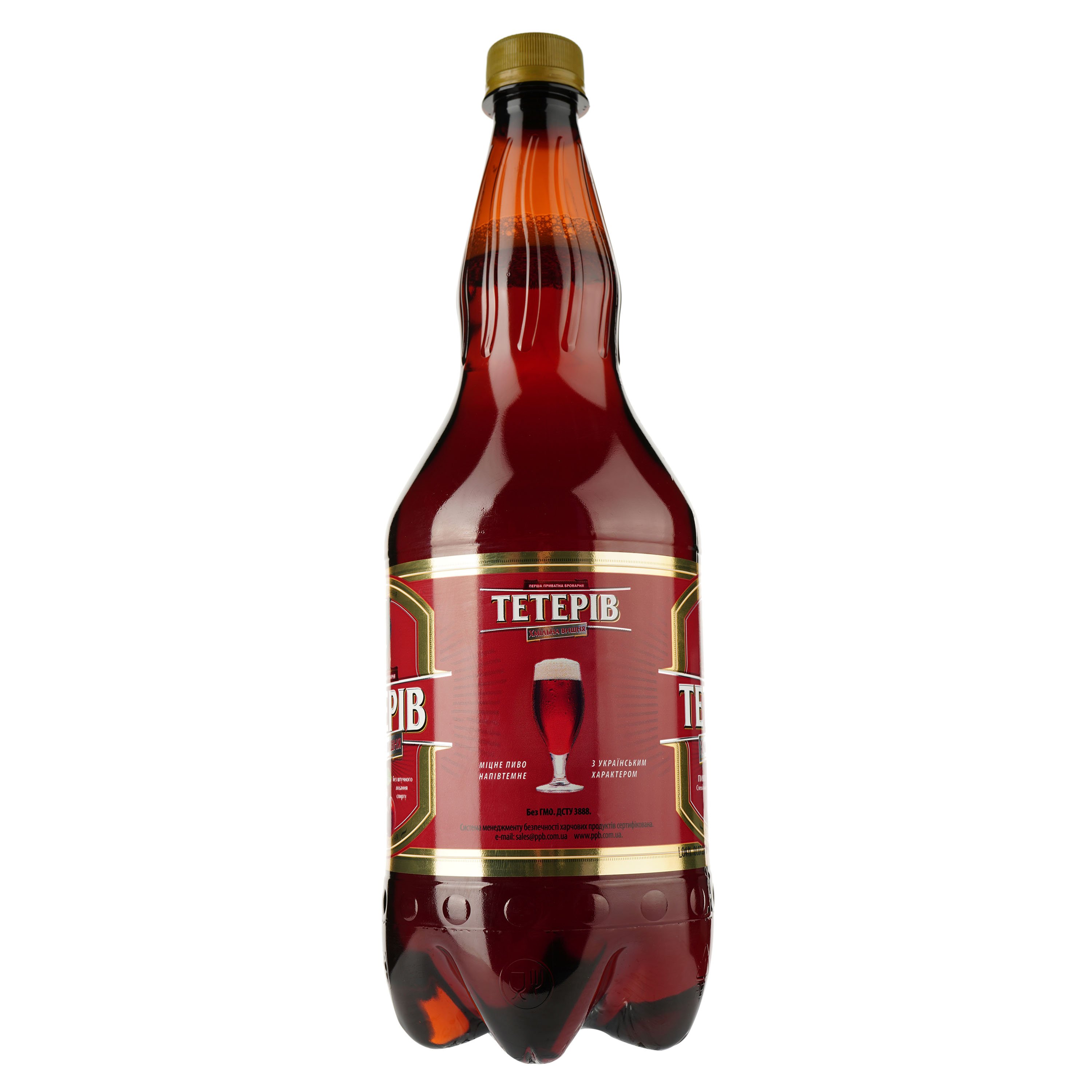 Пиво Тетерів Хмельная вишня, полутемное, 8%, 1,2 л (773203) - фото 2