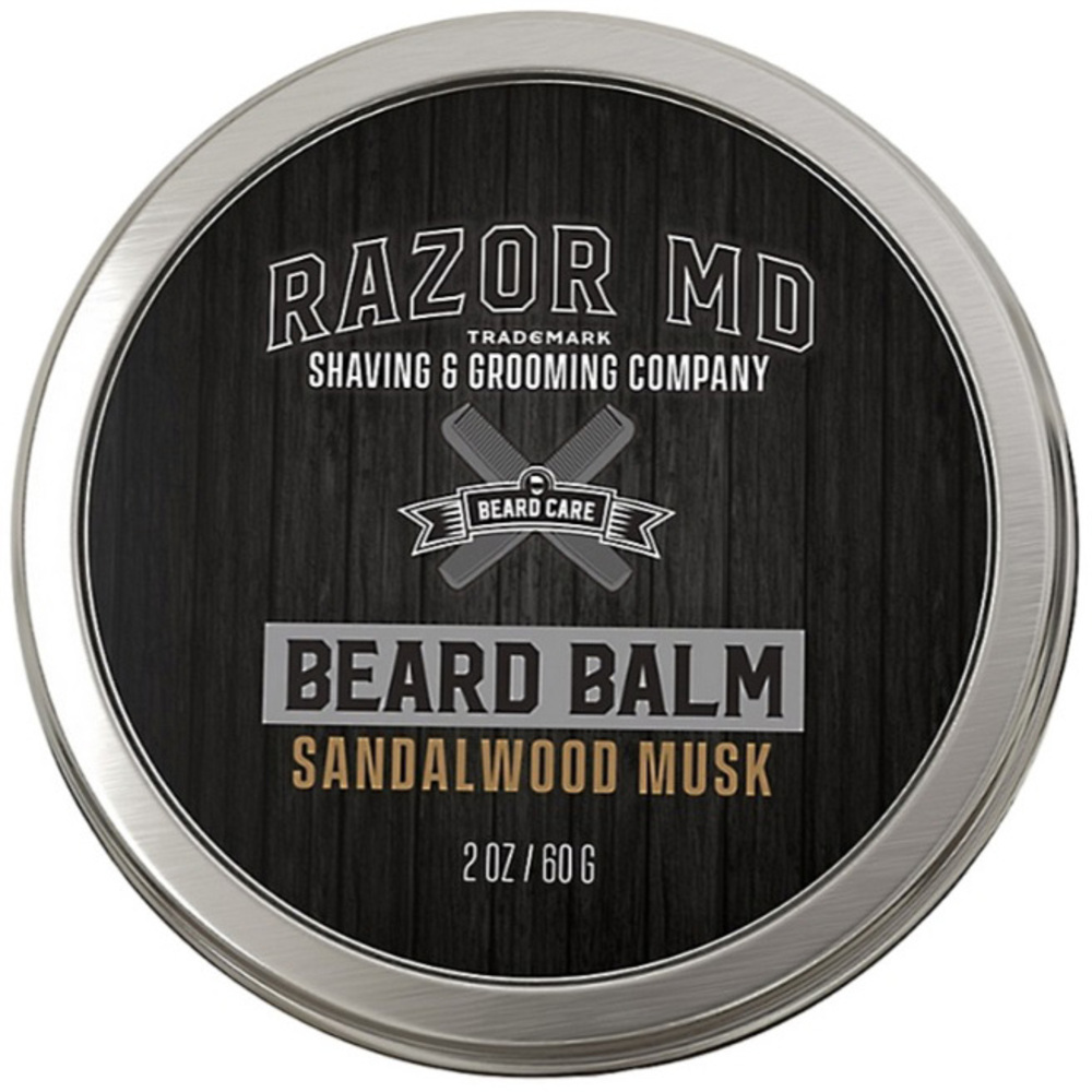 Бальзам для бороды Razor Beard Balm Sandalwood Musk с экстрактом сандалового дерева и мускуса 60 г - фото 1