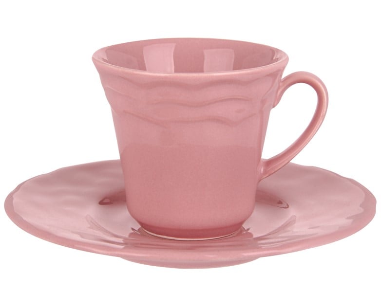 Кофейный набор Kutahya Porselen Атена, 2 предмета, розовый (942-019) - фото 1