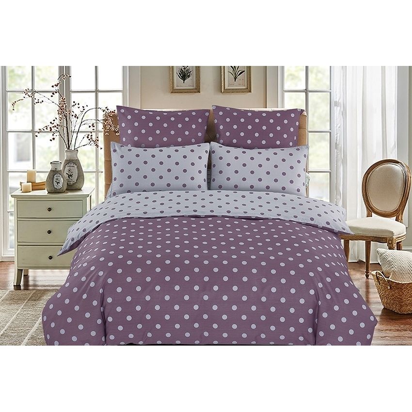 Комплект постільної білизни TAG Tekstil з компаньйоном 2-спальний Фіолетовий 000142339 (S345) - фото 1