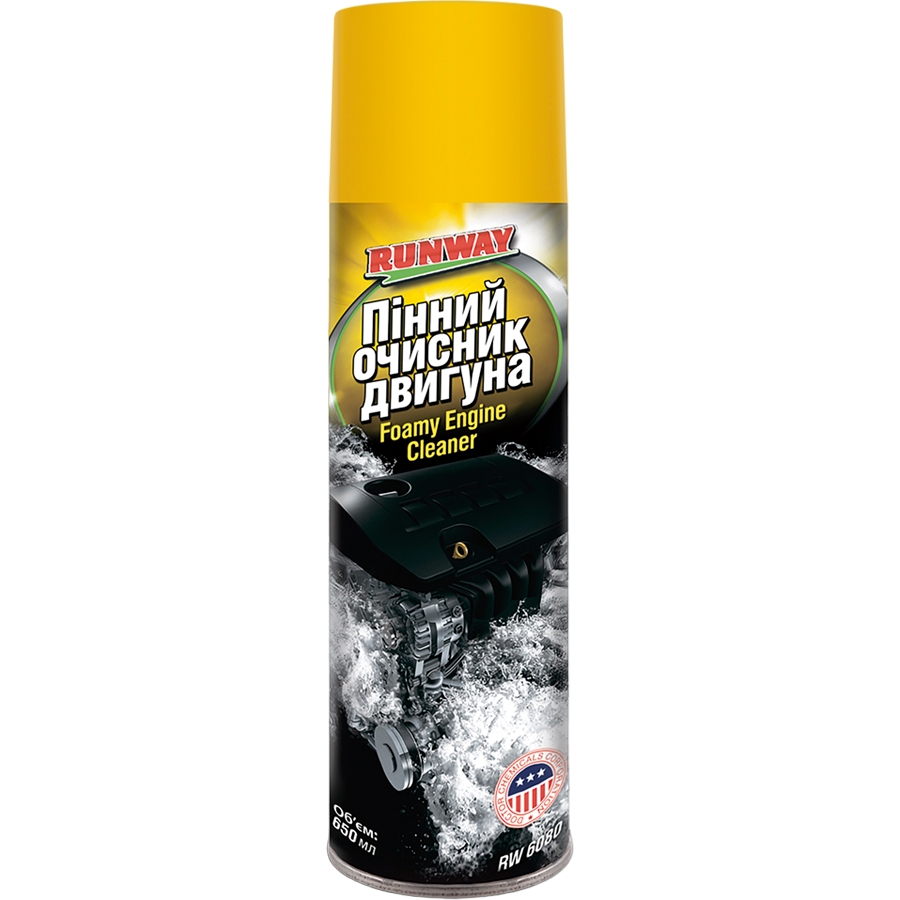 Пінний очисник двигуна Runway Foamy Engine Cleaner 650 мл - фото 1