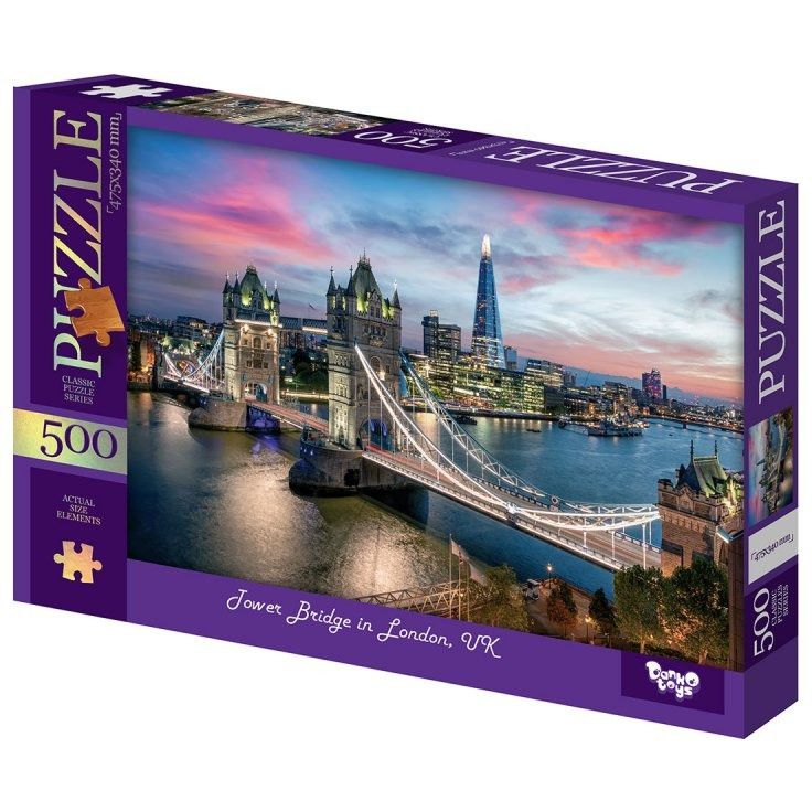 Пазлы классические Tower Bridge in London Danko Toys C500-15-08, 500 элементов - фото 1