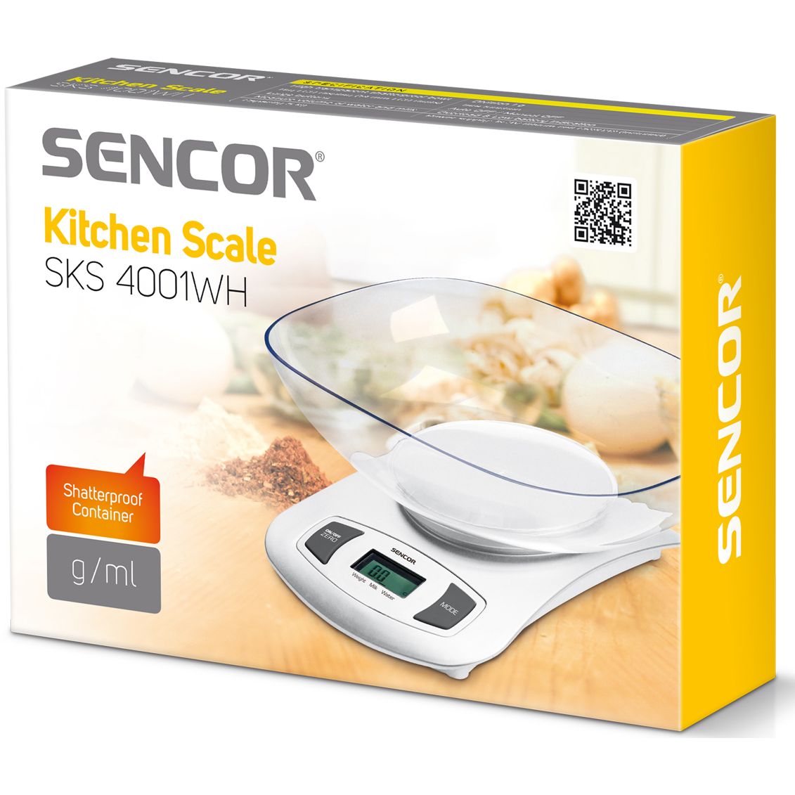 Весы кухонные Sencor SKS 4001WH (41000372) - фото 5