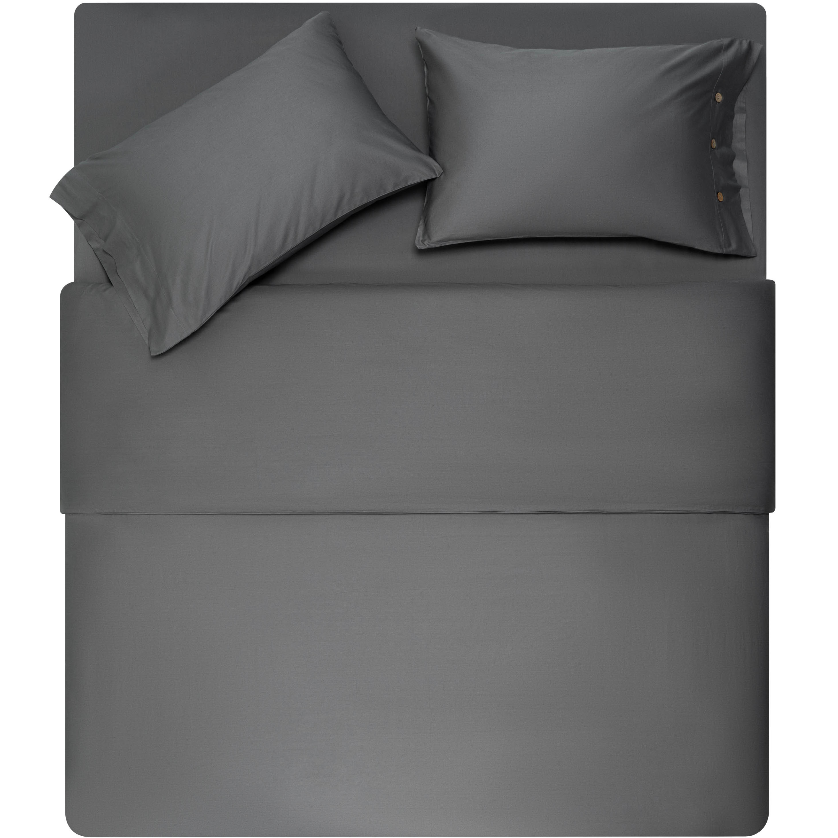 Комплект постельного белья Ardesto Mix&Match сатин двухспальный евро серый (ART2022SD) - фото 1