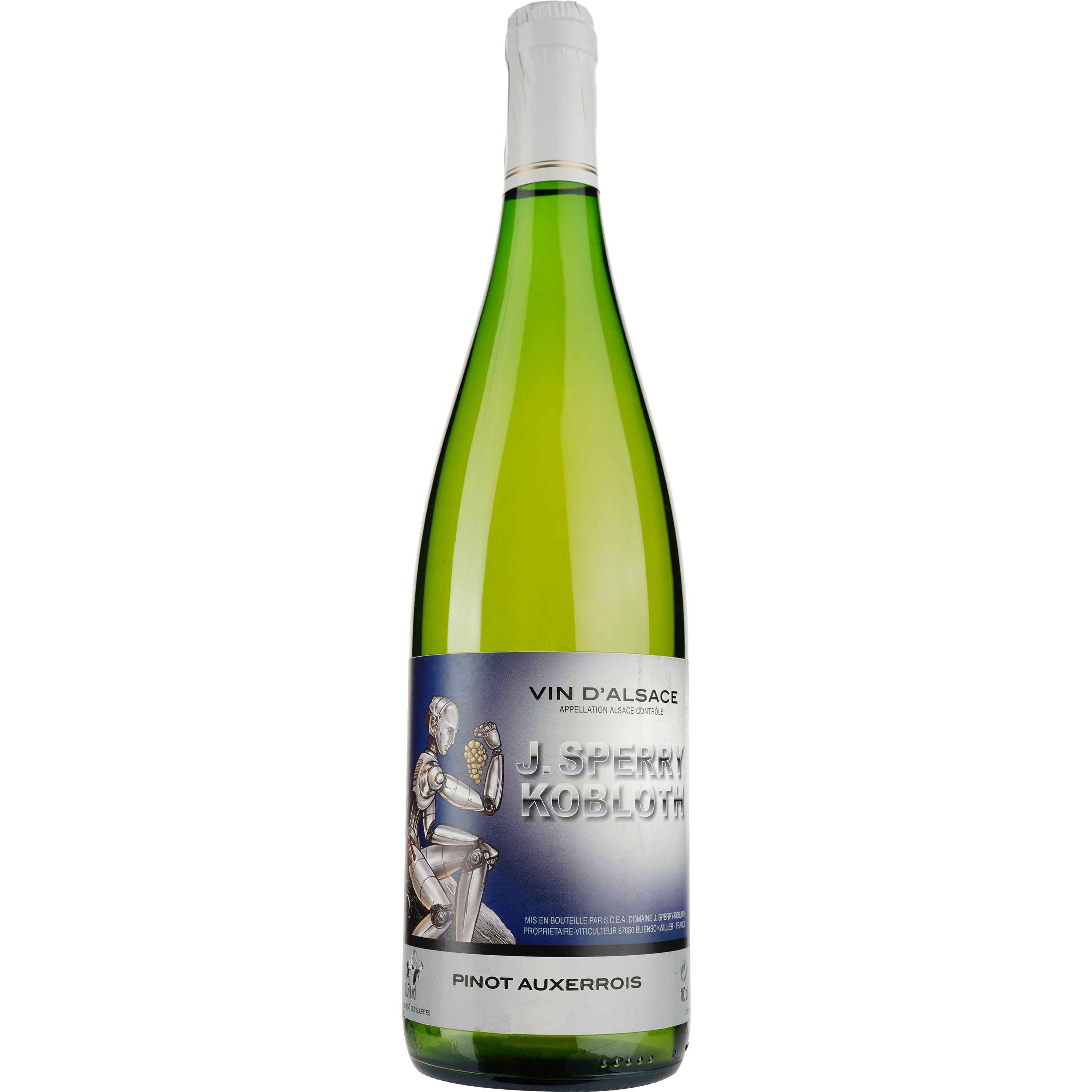Вино Domaine J.Sperry Kobloth Pinot Auxerrois Alsace AOP, белое, сухое, 1 л - фото 1