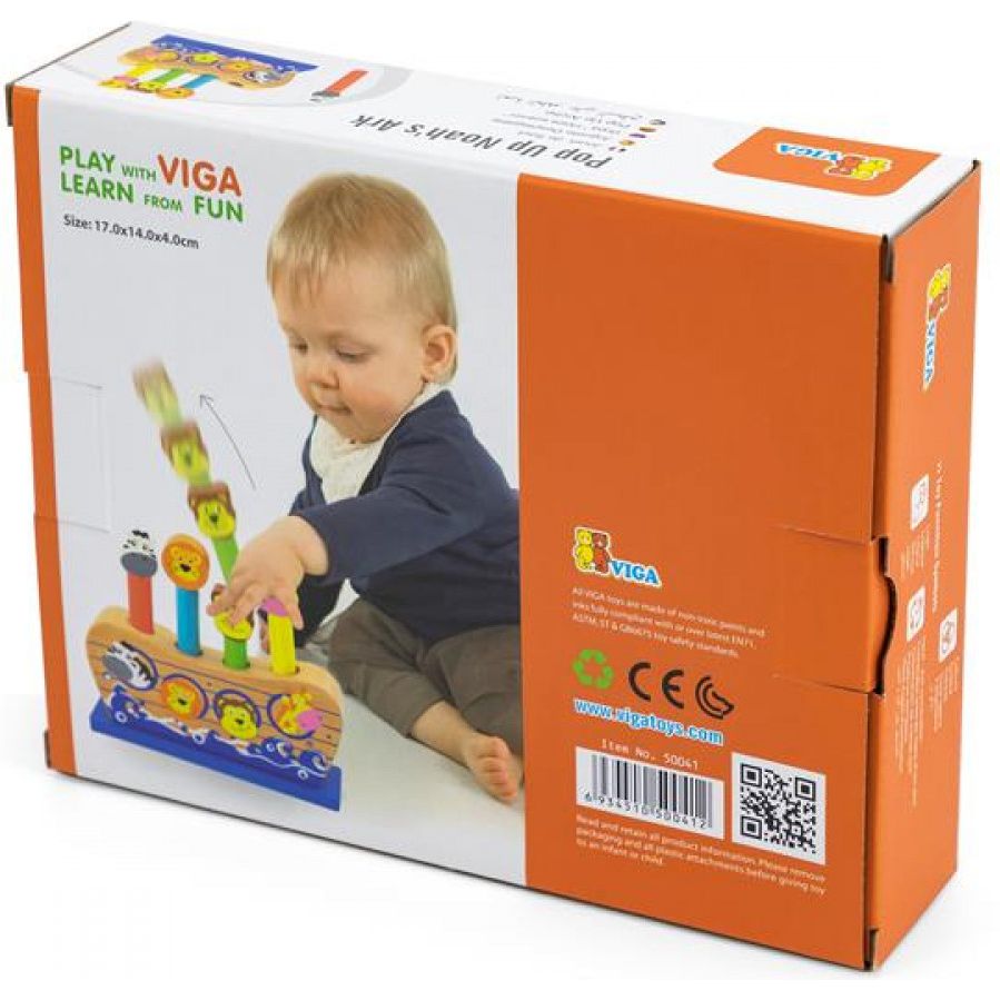 Деревянный сортер Viga Toys Веселый ковчег (50041) - фото 4