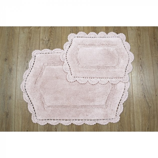 Набір килимків Irya Hena pembe, 90х60 см та 60х40 см, рожевий (svt-2000022238007) - фото 1