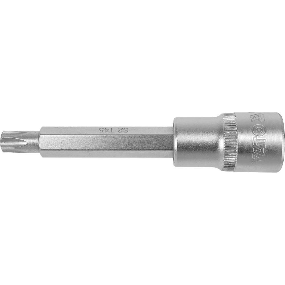 Головка торцевая Yato квадрат 1/2" TORX удлиненная Т45 L= 100 мм (YT-04325) - фото 2