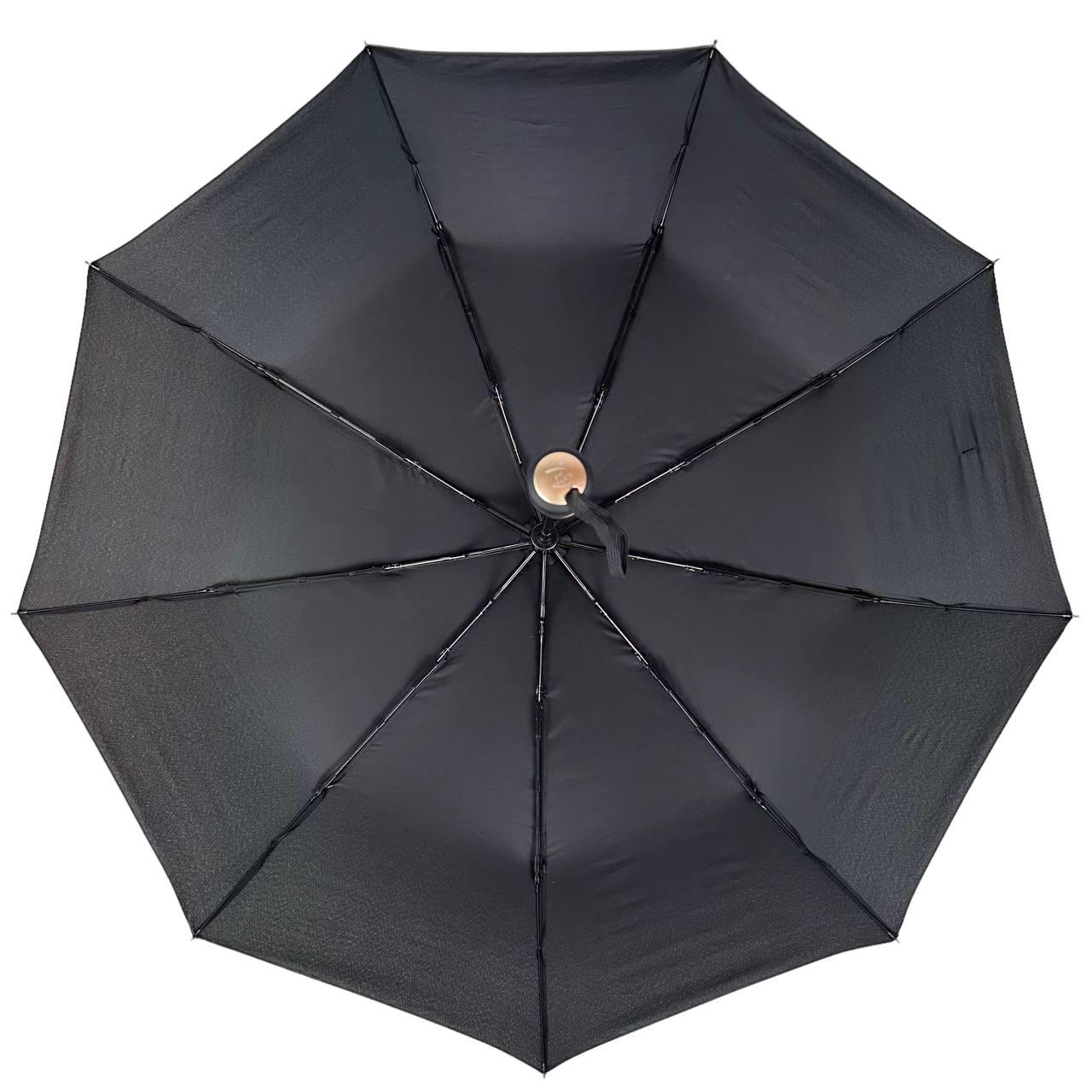 Женский складной зонтик полный автомат Frei Regen 94 см черный - фото 6