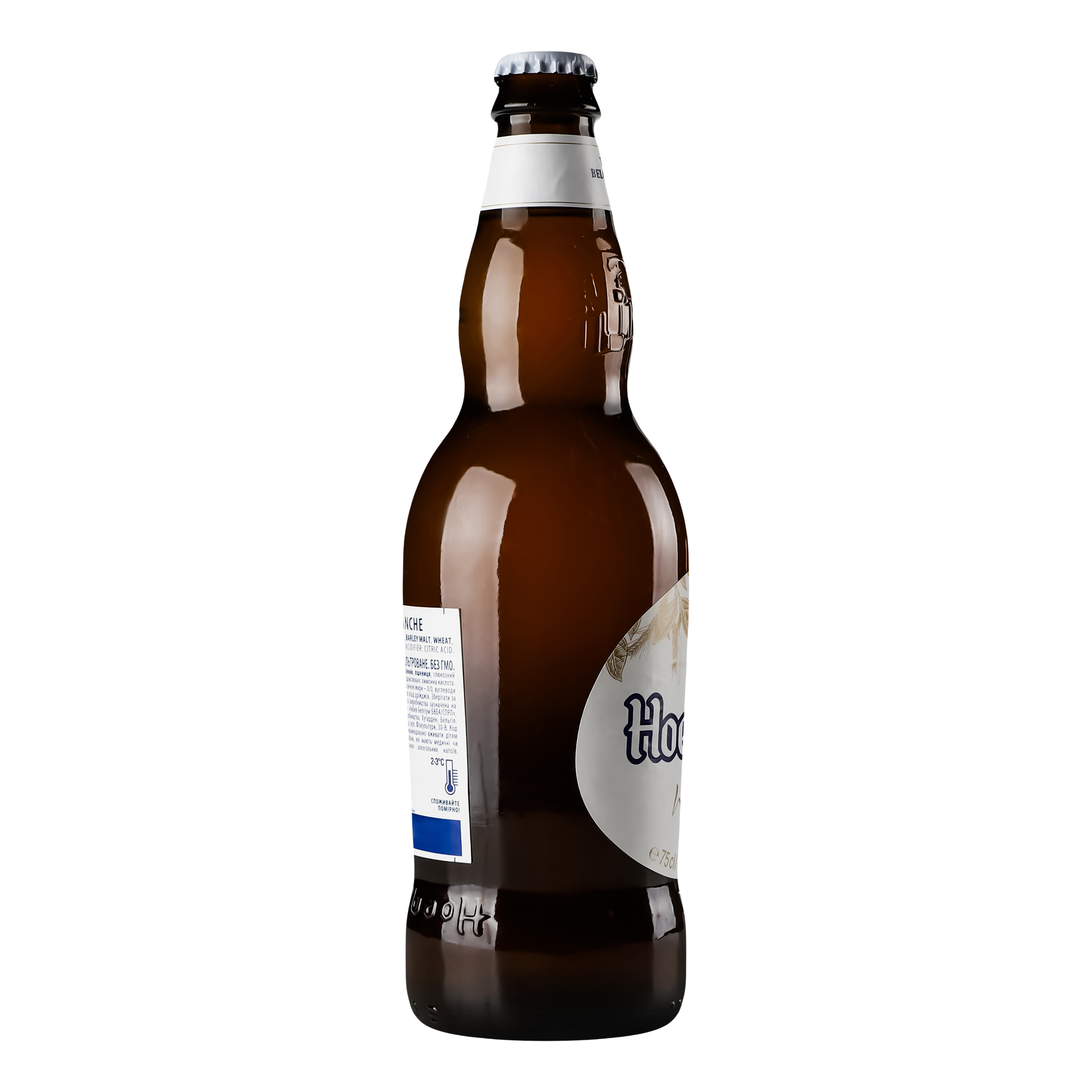Пиво Hoegaarden White, світле, нефільтроване, 4,9%, 0,75 л (478565) - фото 3