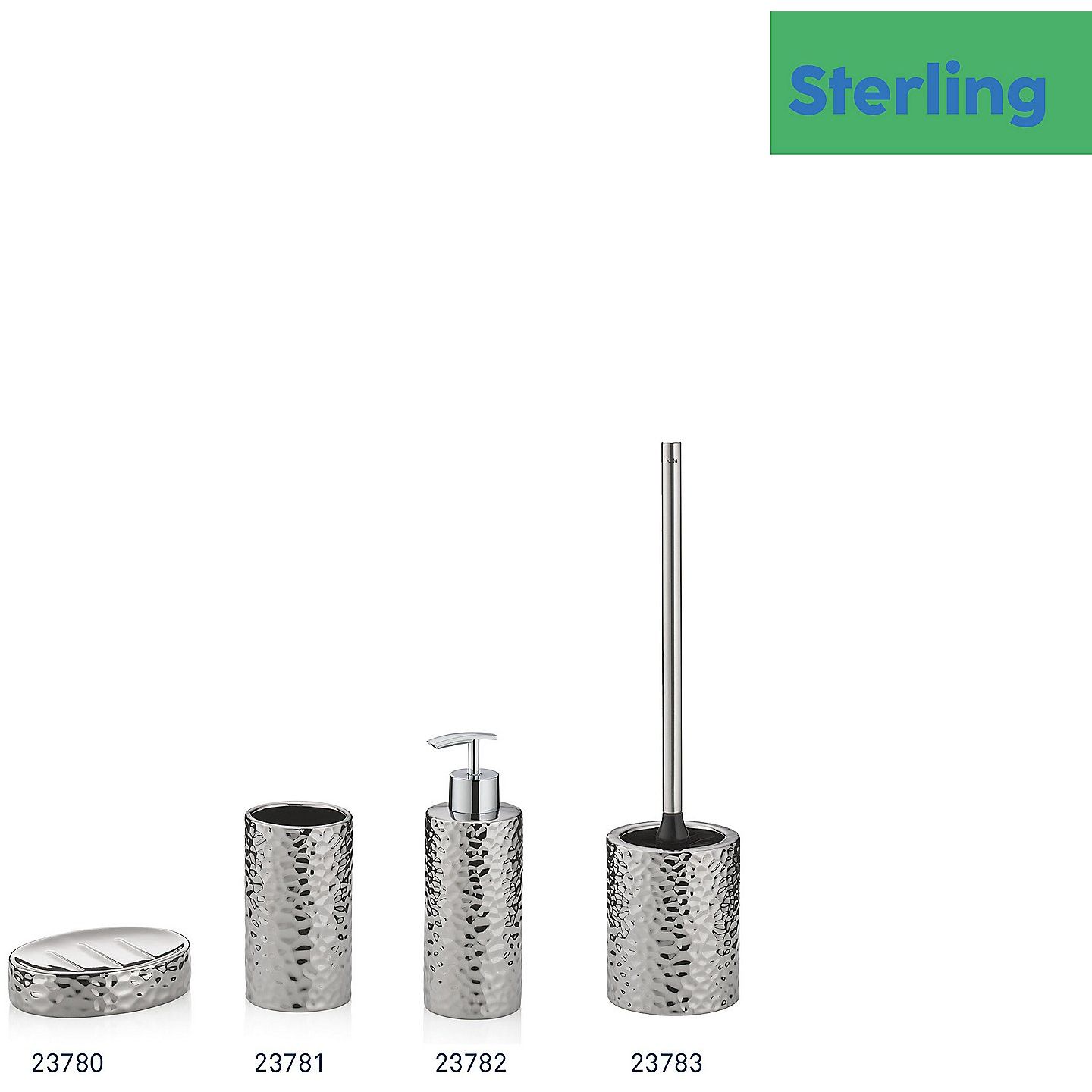 Йоржик для унітаза Kela Sterling 45x10.5 см срібний (23783) - фото 3