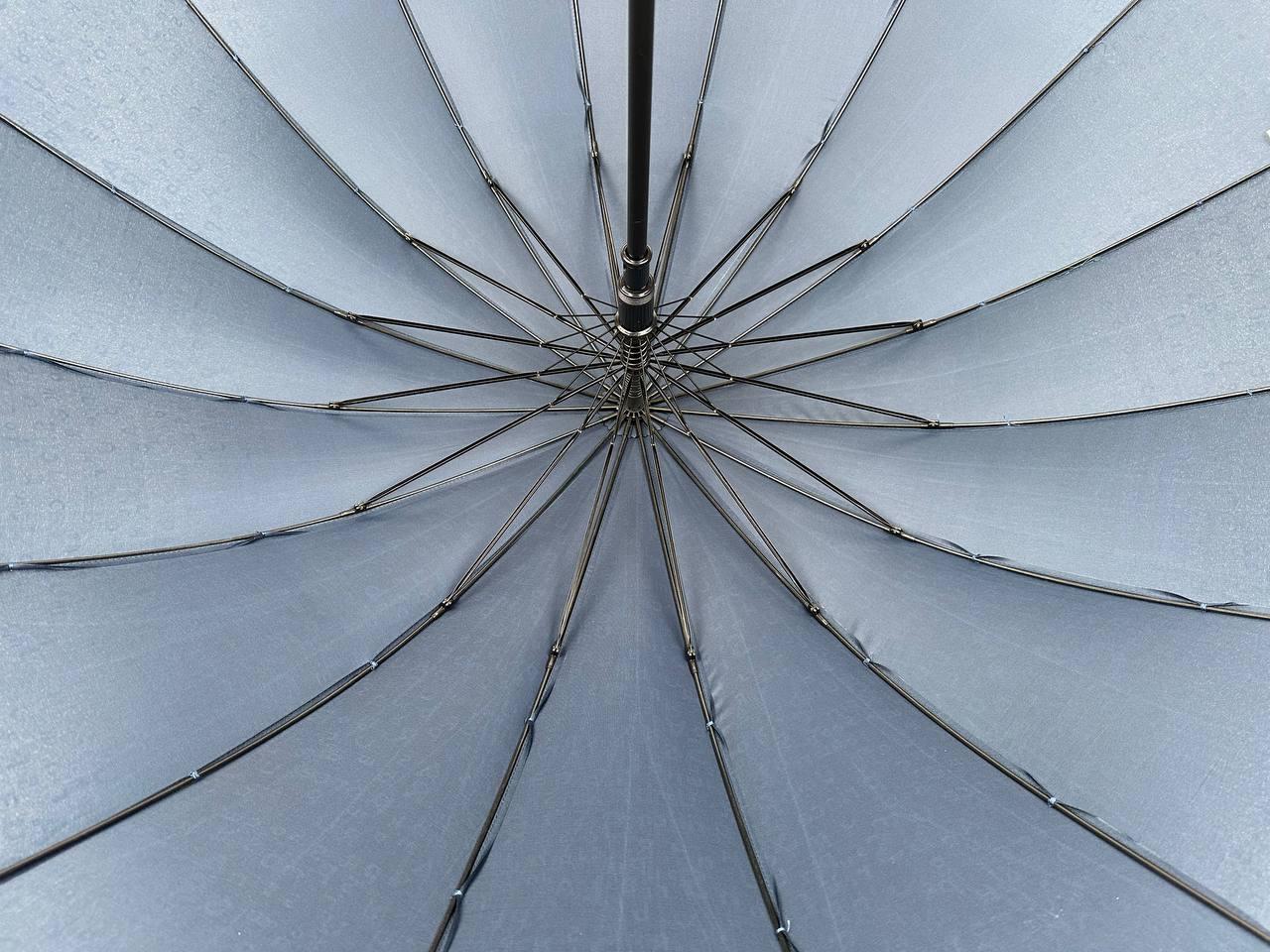 Жіноча парасолька-палиця напівавтомат Toprain 100 см синя - фото 6