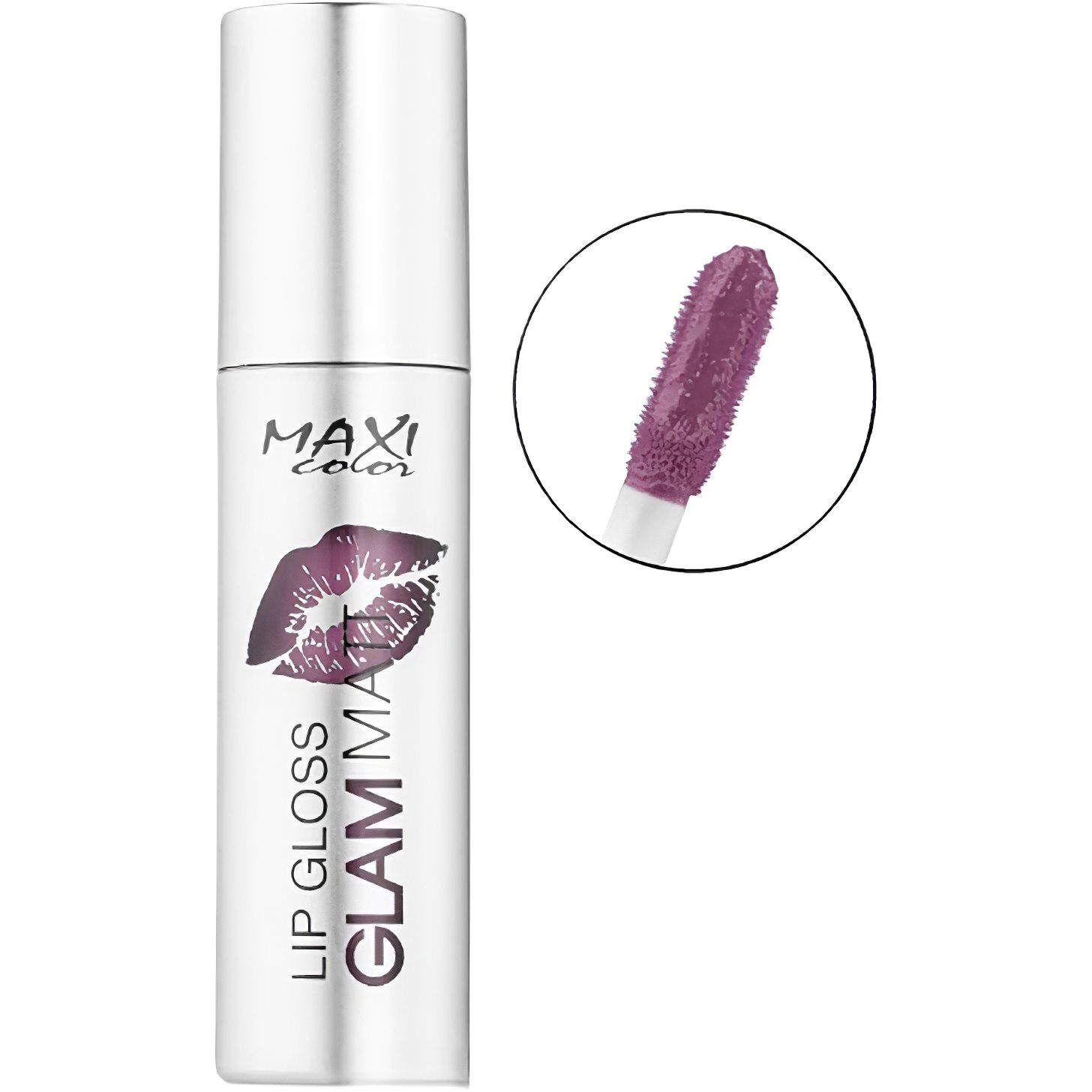 Жидкая матовая помада Maxi Color Lip Gloss Glam Matt тон 07 (Ночная орхидея) 4.5 мл - фото 1