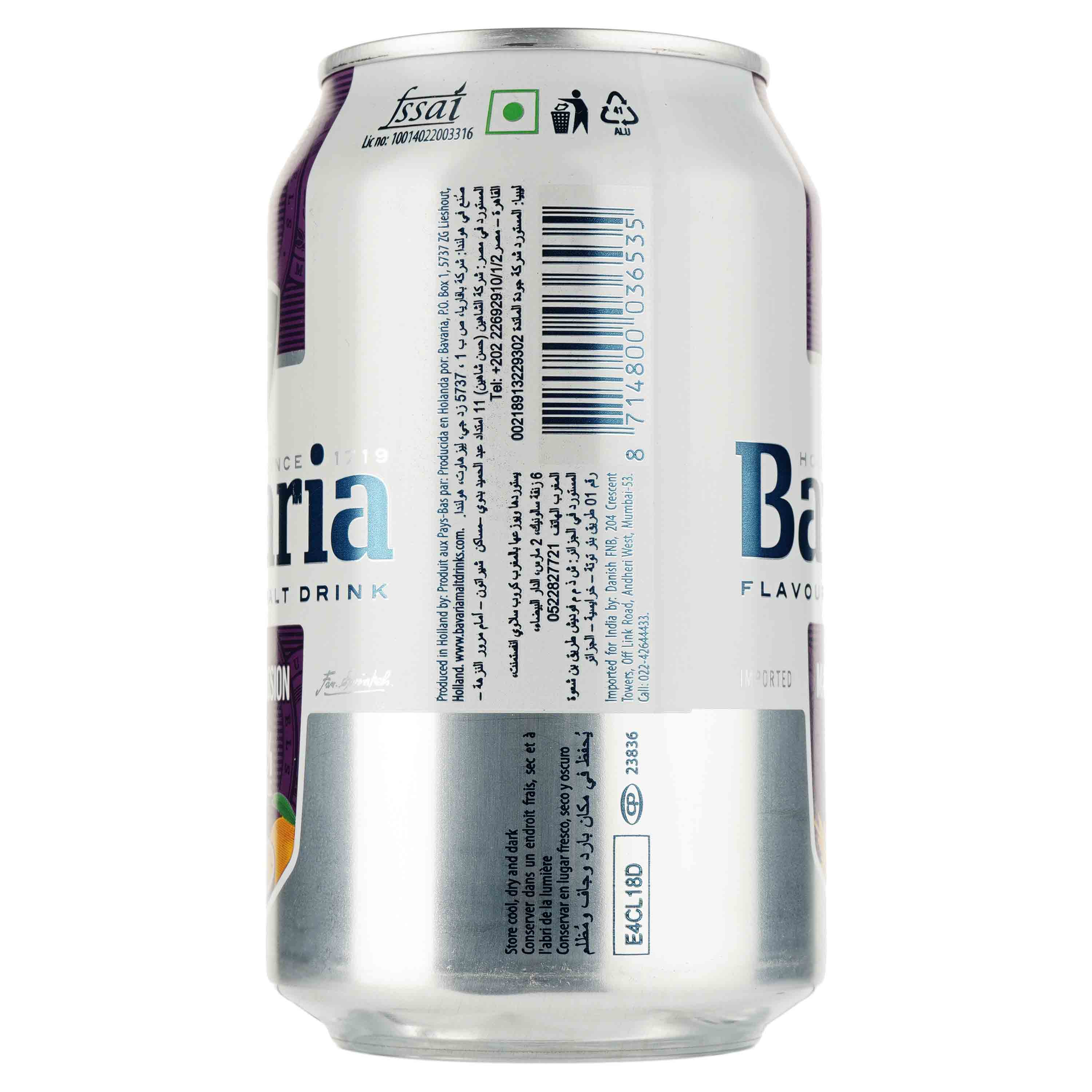 Пиво безалкогольне Bavaria Манго Маракуя світле, з/б, 0.33 л - фото 2