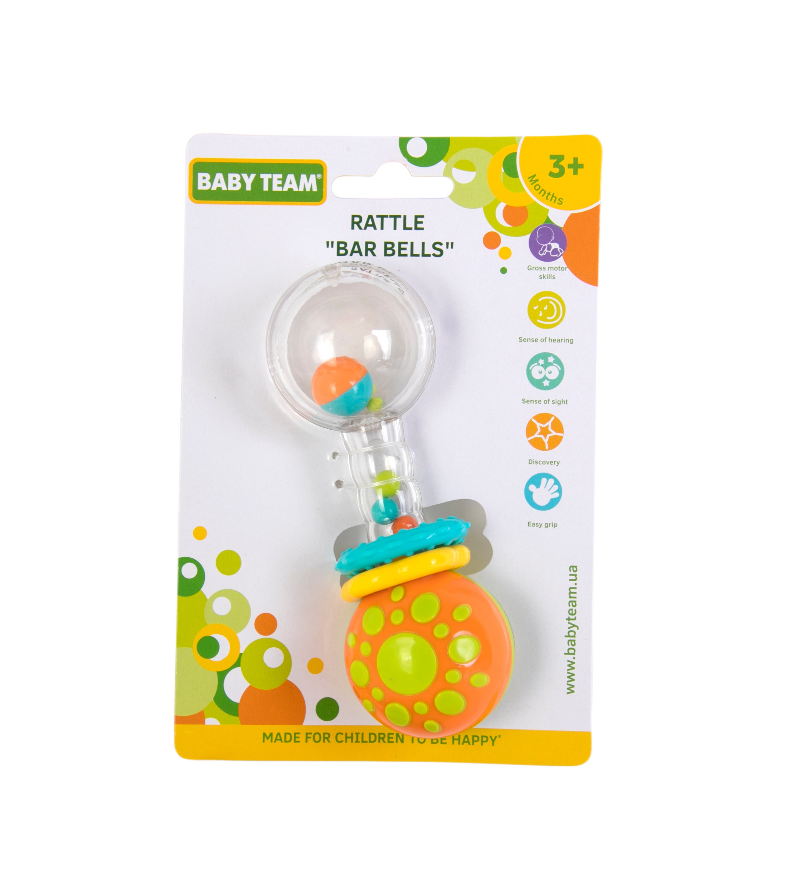 Игрушка-погремушка Baby Team Гантелька (8443) - фото 2