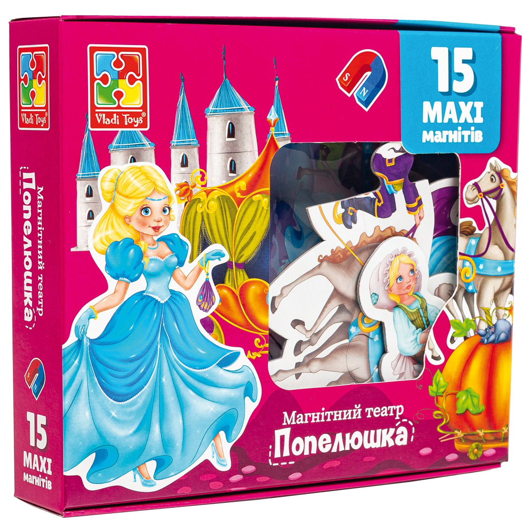 Магнітний театр Vladi Toys Попелюшка, укр. мова (VT3206-53) - фото 1