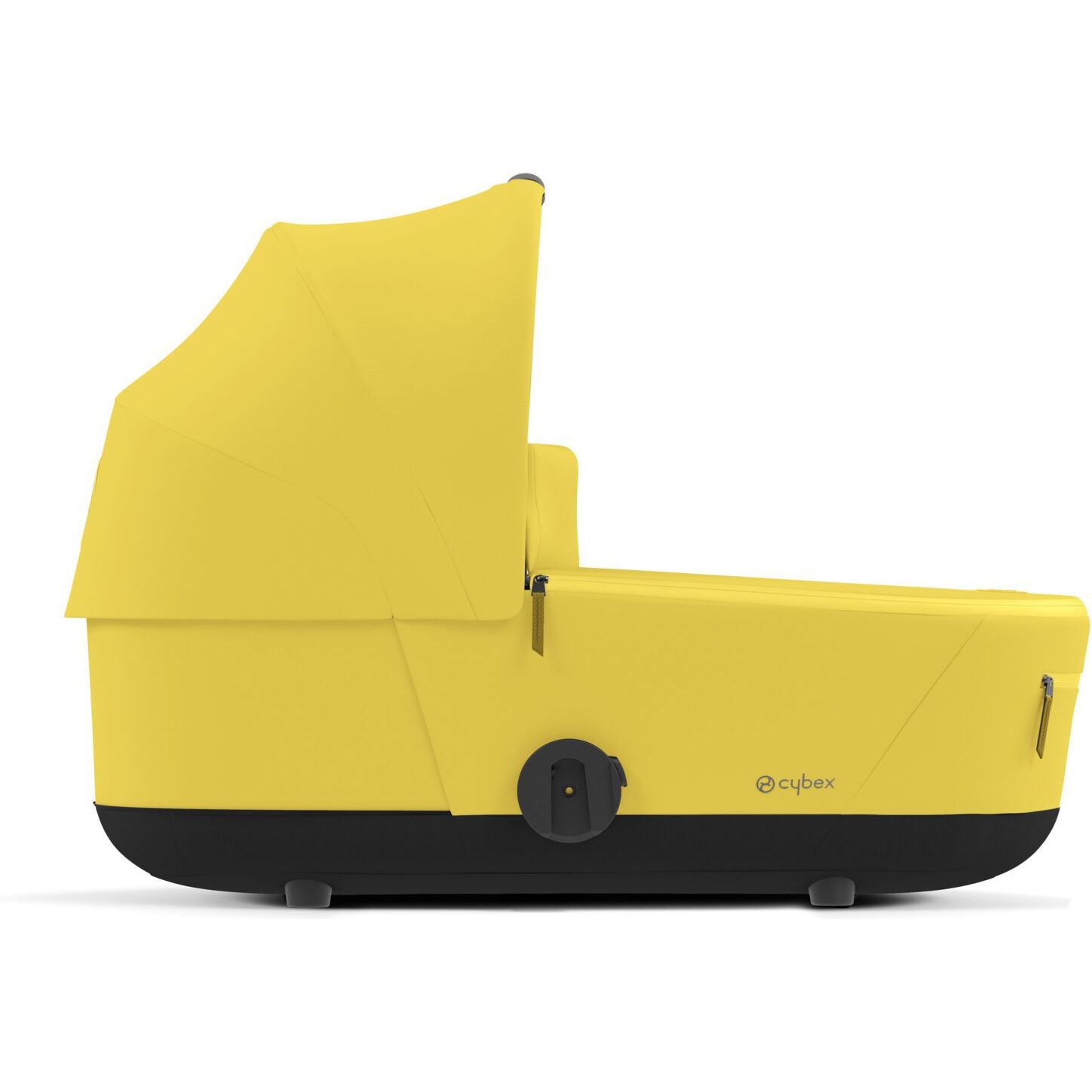 Люлька Cybex Mios Lux Mustard Yellow + Комплект текстиля для прогулочного блока Cybex Mios Mustard Yellow + Шасси для коляски Cybex Mios LS RBA Chrome Brown - фото 6