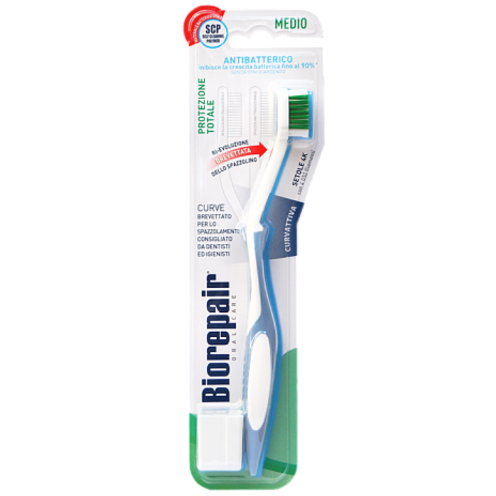 Зубна щітка Biorepair Досконала чистка для щоденного догляду, середня, блакитний - фото 1