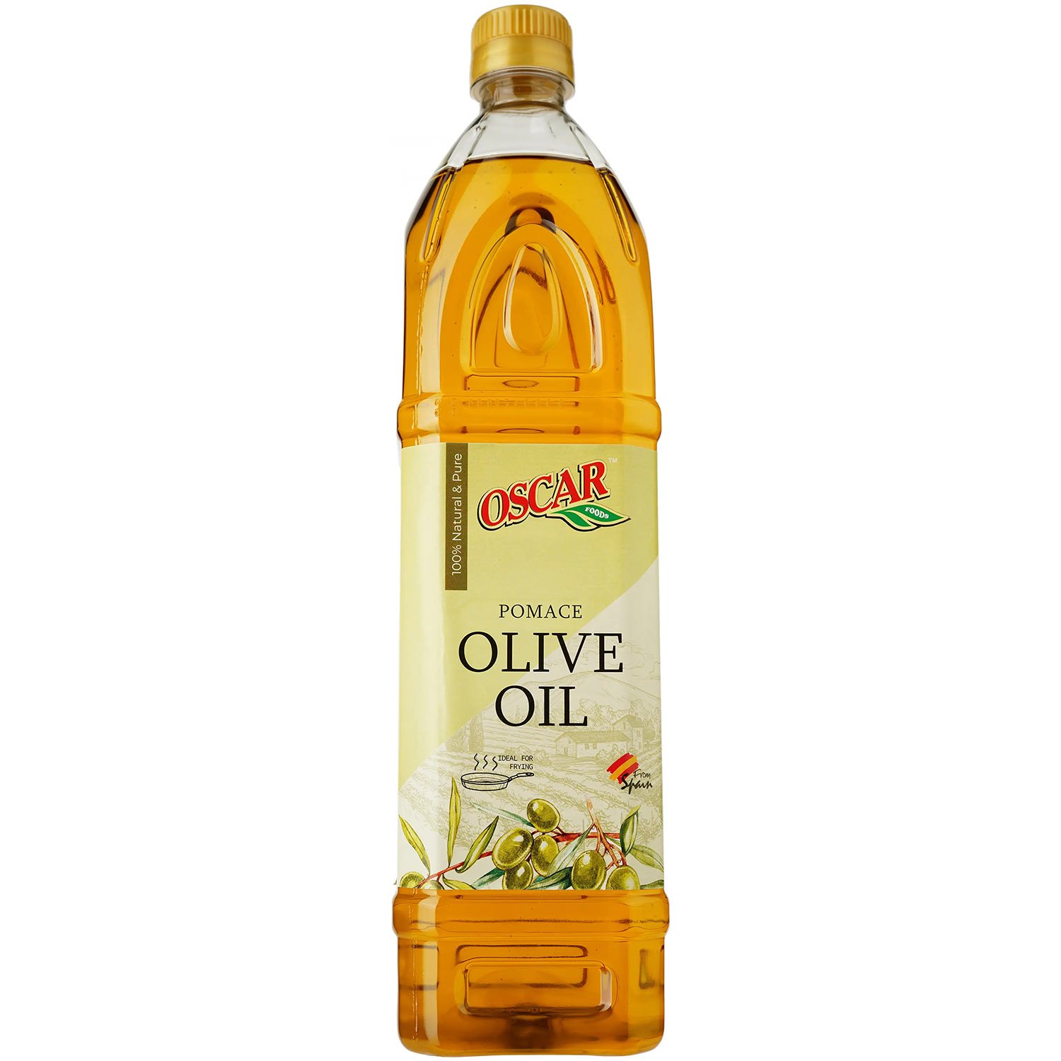 Масло из оливковых выжимок Oscar Pomace рафинированное 1 л (874078) - фото 1