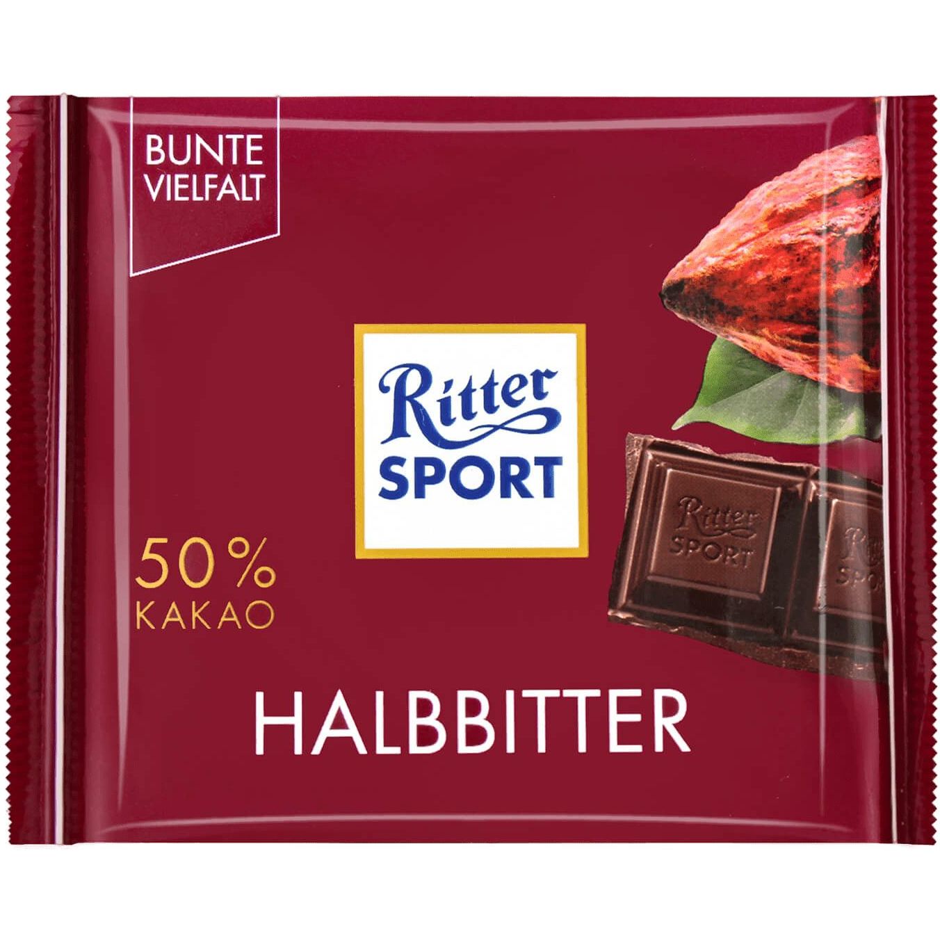 Шоколад темний Ritter Sport 50% 100 г (758038) - фото 1