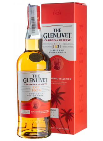 Віскі Glenlivet Caribbean Reserve Single Malt Scotch Whisky 40% 0.7 л - фото 1