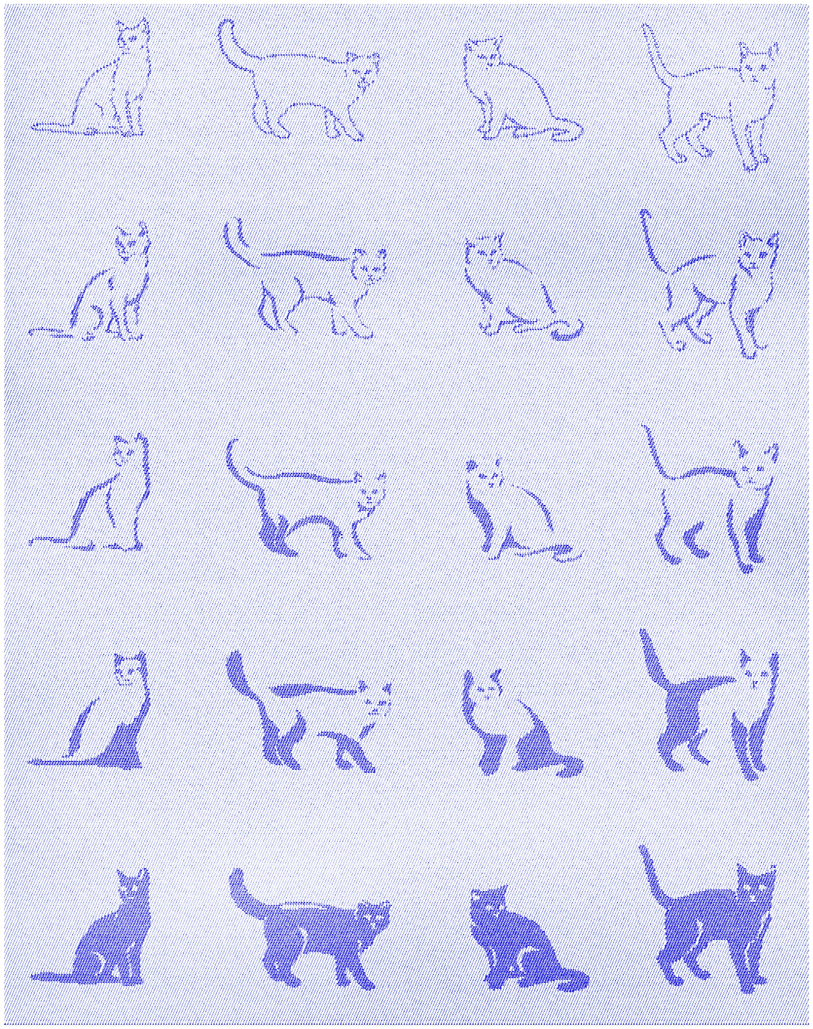Плед LightHouse Cats, 200 х140 см, синий (2200000552112) - фото 2