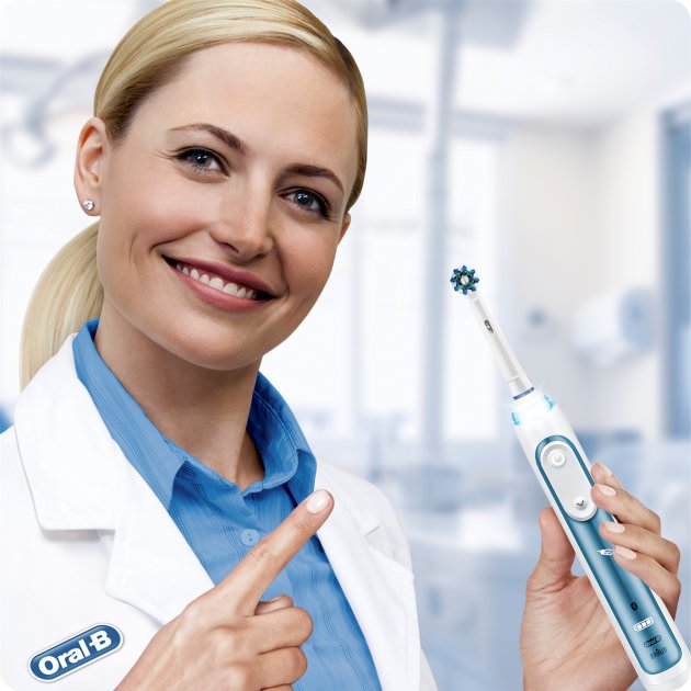 Электрическая зубная щетка Oral-B Smart 6 CrossAction Blue - фото 11