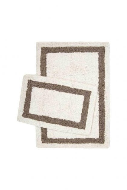 Набір килимків Irya Liberte beyaz, 90х60 см та 60х40 см, білий (svt-2000022288514) - фото 1