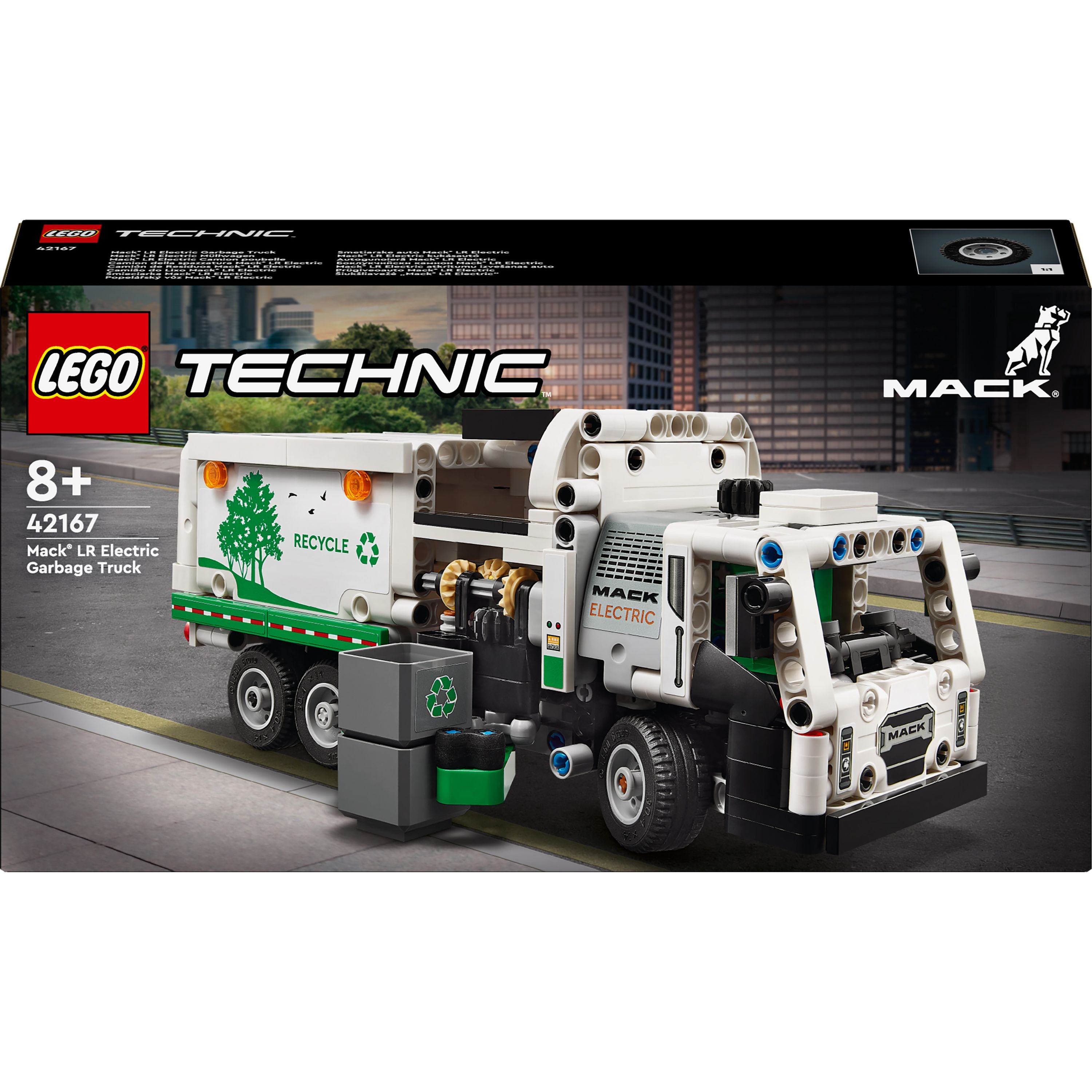 Конструктор LEGO Technic Сміттєвоз Mack LR Electric 503 деталі (42167) - фото 1