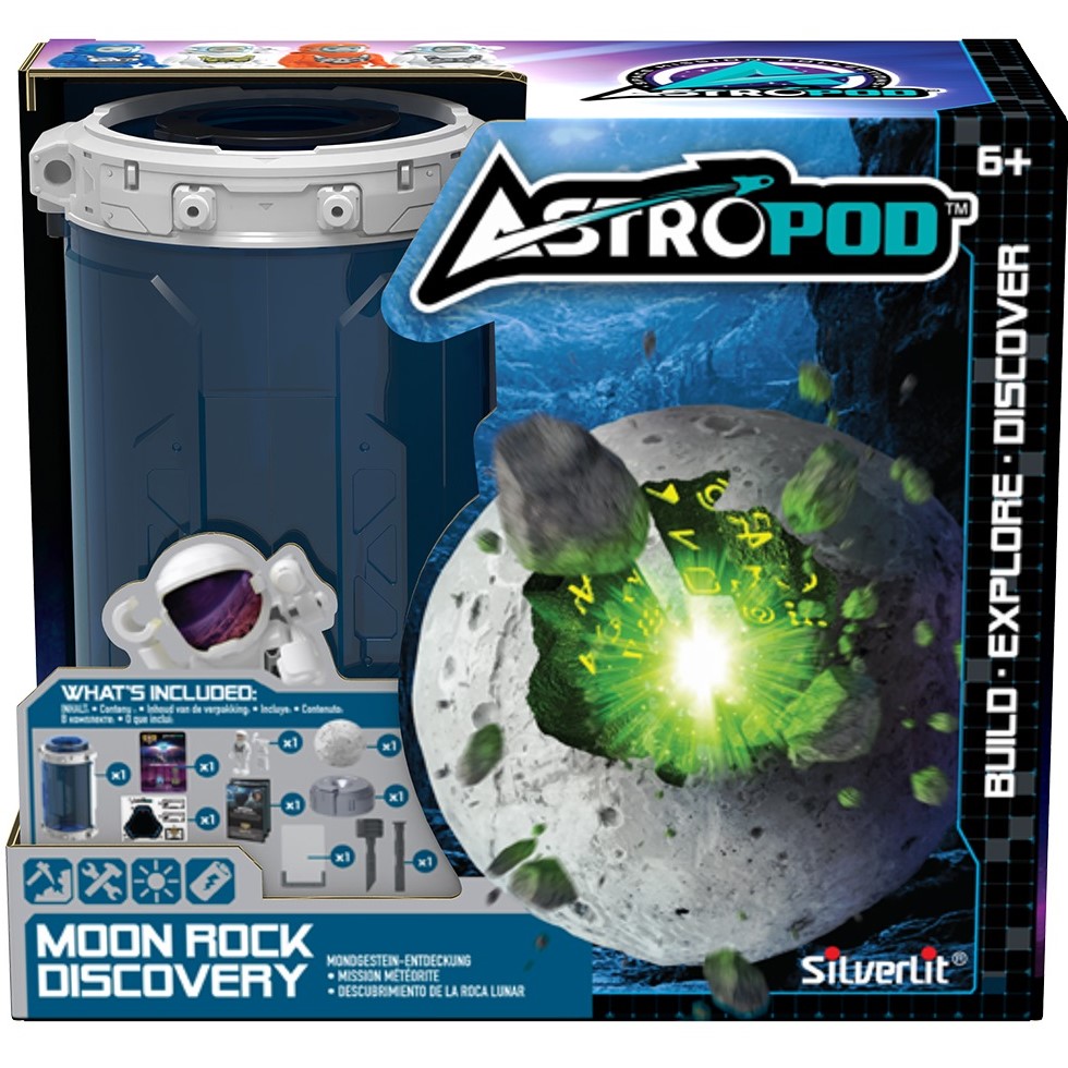 Игровой набор с фигуркой Silverlit Astropod Миссия Исследуй лунный камень (80338) - фото 1