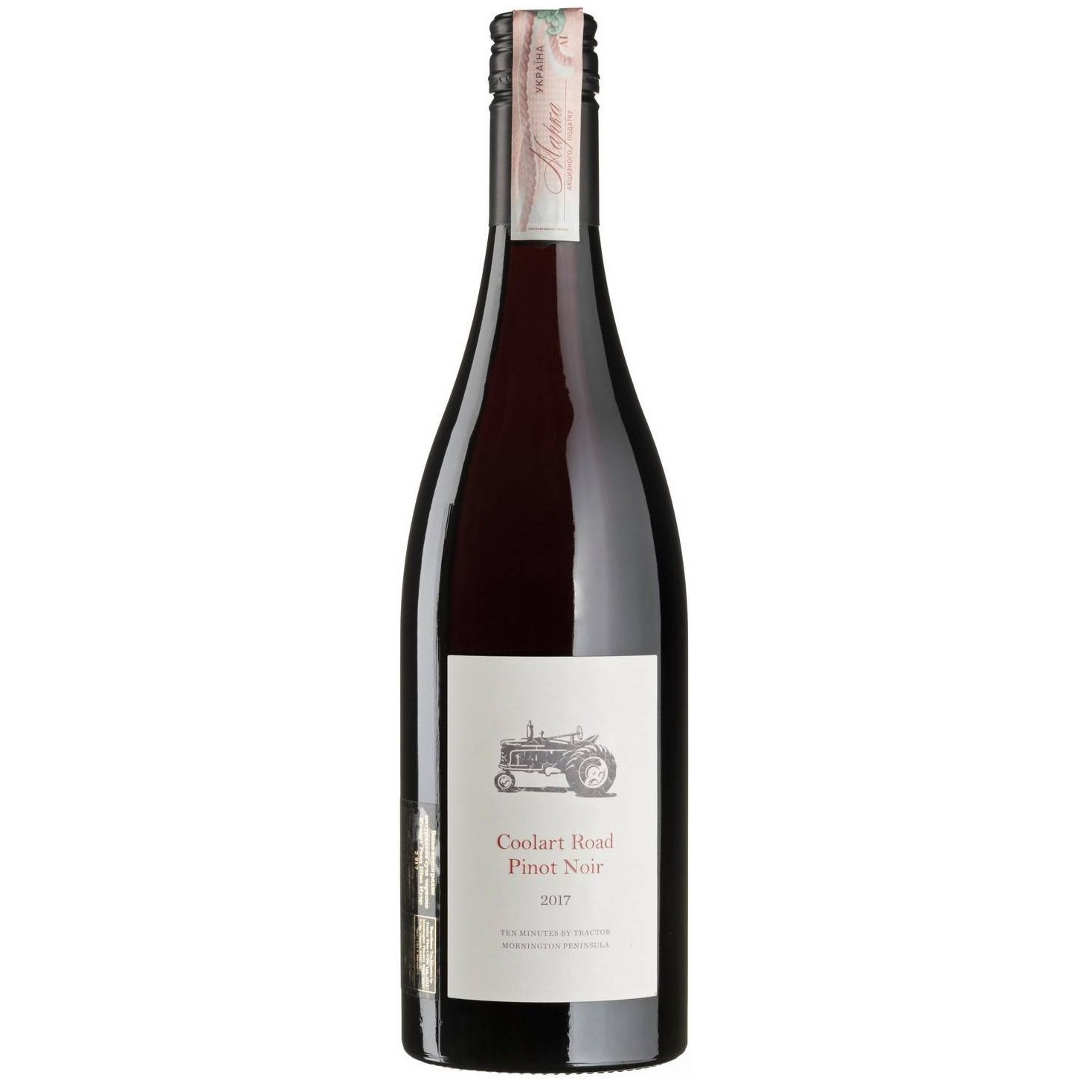 Вино Ten Minutes by Tractor Coolart Road Pinot Noir 2017, червоне, сухе, 0,75 л - фото 1