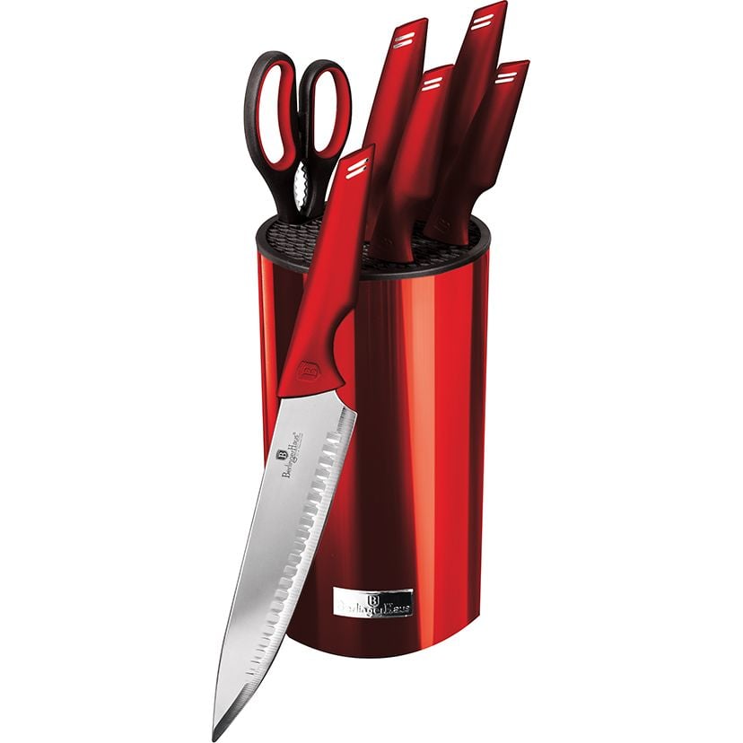 Набор ножей Berlinger Haus Metallic Line Burgundy Edition, крассный (BH 2790) - фото 1