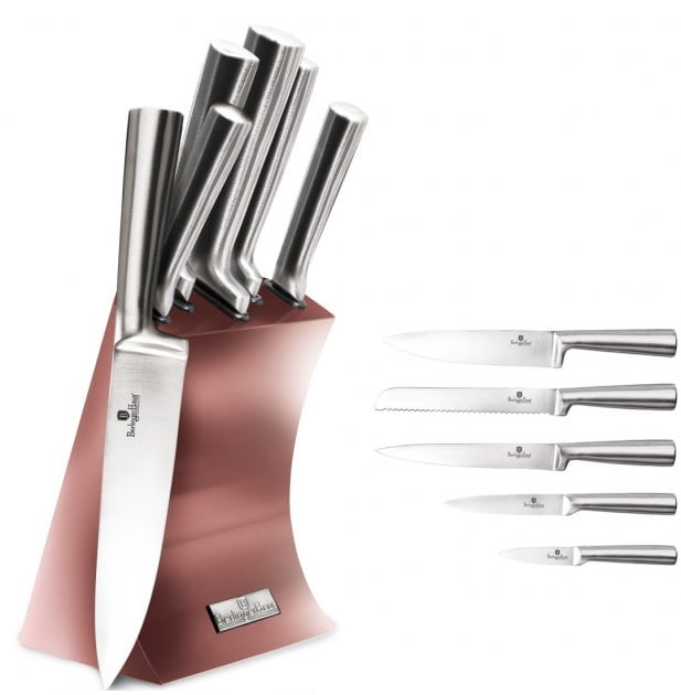 Набір ножів Berlinger Haus, 6 предметів, рожевий (BH 2447) - фото 1
