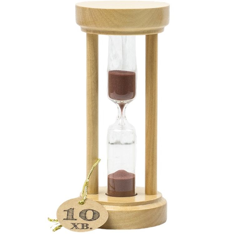 Пісочний годинник настільний Склоприлад 4-22, 10 хвилин, бежевий (300583) - фото 1