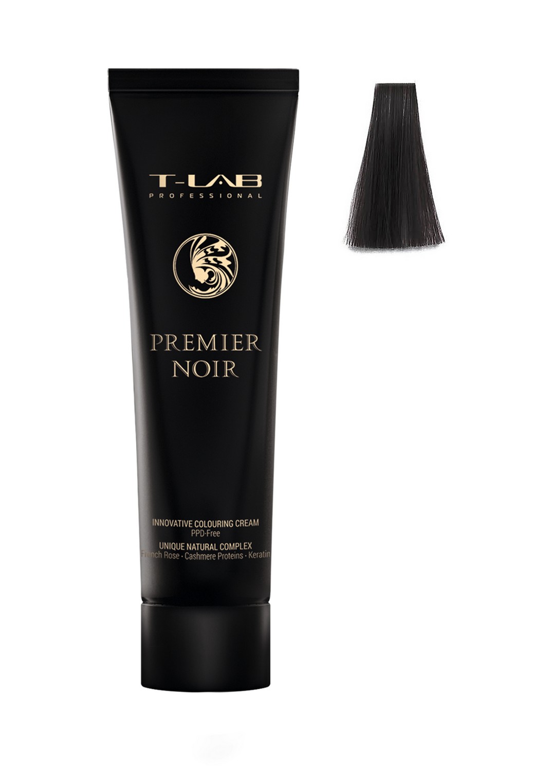 Крем-краска T-LAB Professional Premier Noir colouring cream, оттенок 6.01 (dark blonde natural ash) - фото 2