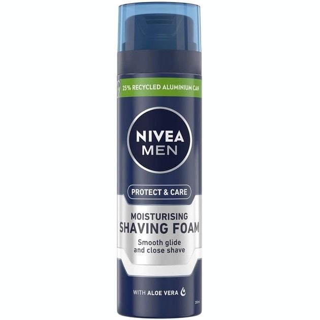 Зволожуюча піна для гоління Nivea Men Захист і догляд, 200 мл - фото 1