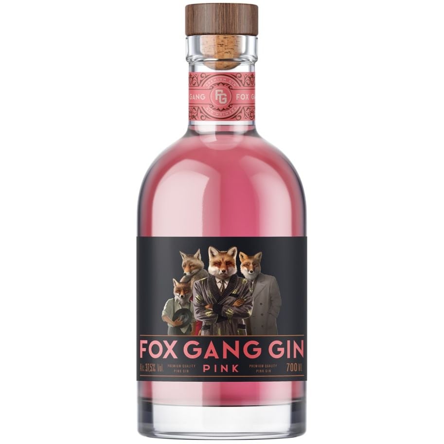 Джин Fox Gang Gin Pink, 37,5%, 0,7 л - фото 1