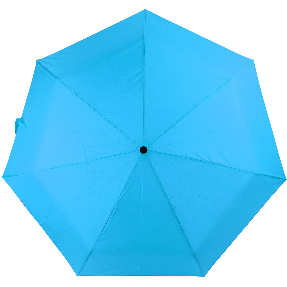 Жіноча складана парасолька повний автомат Happy Rain 96 см блакитна - фото 1
