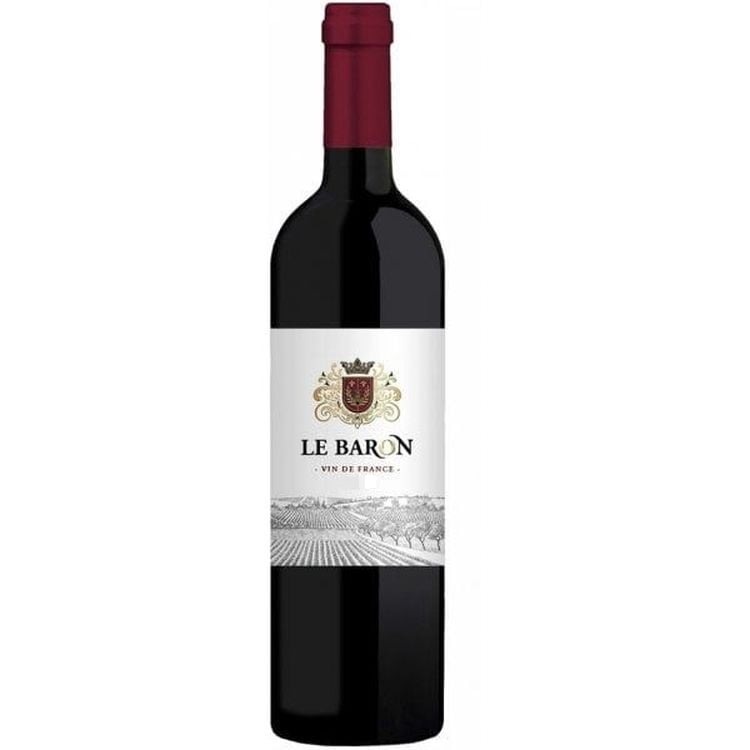 Вино Cedev Selection Chateau Le Baron, красное, сухое, 0,75 л - фото 1