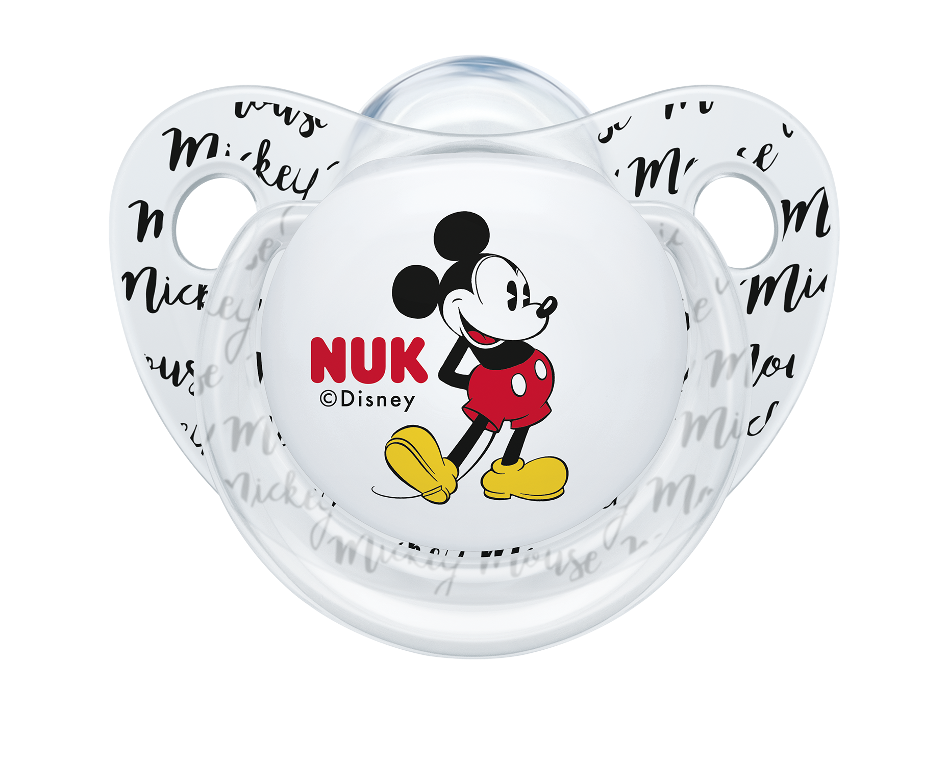 Силіконова пустушка Nuk Trendline Disney Mickey, ортодонтична, 6-18 міс., 2 шт., сірий з білим (10176213) - фото 2