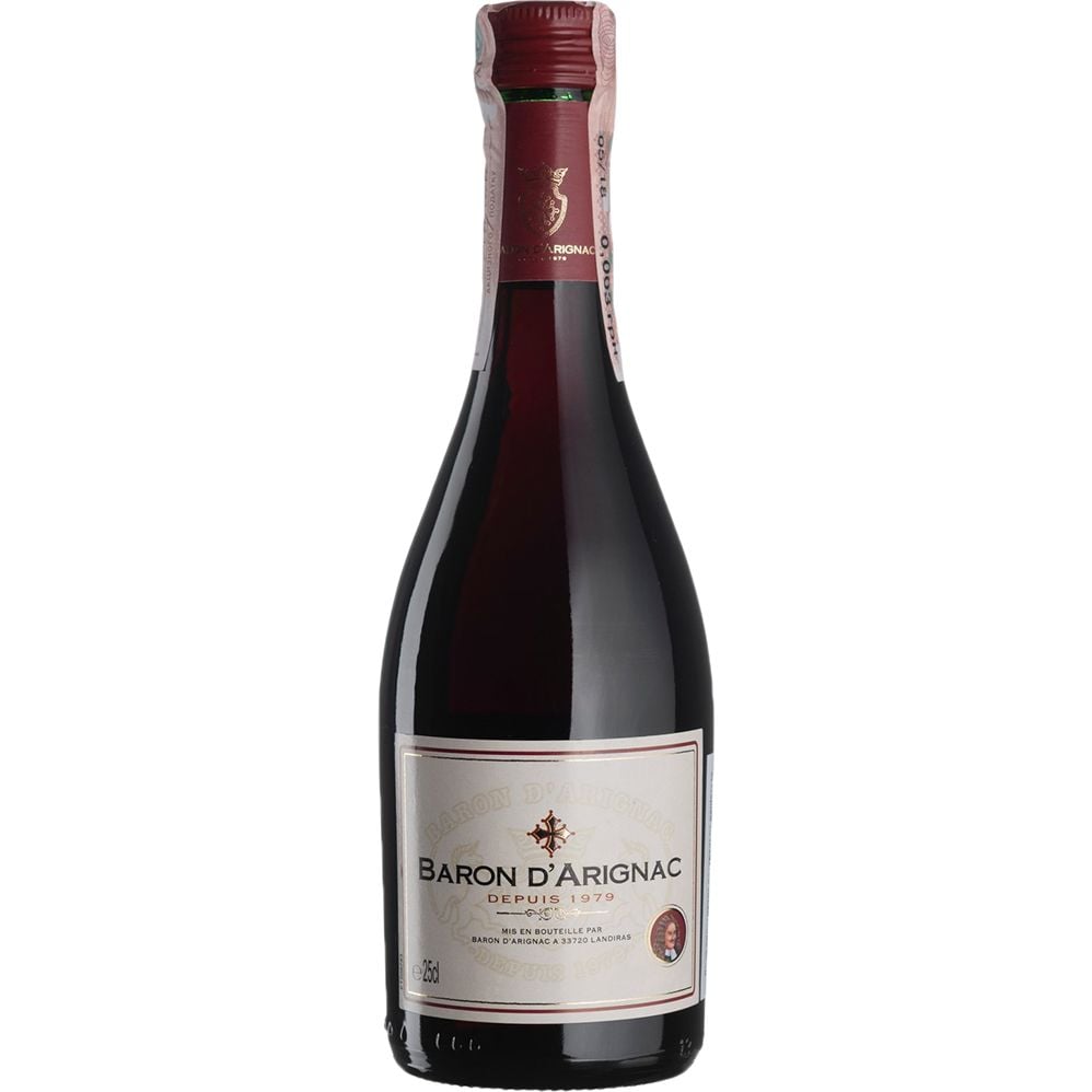 Вино Baron d'Arignac Rouge, красное, полусухое, 12%, 0,25 л (27279) - фото 1