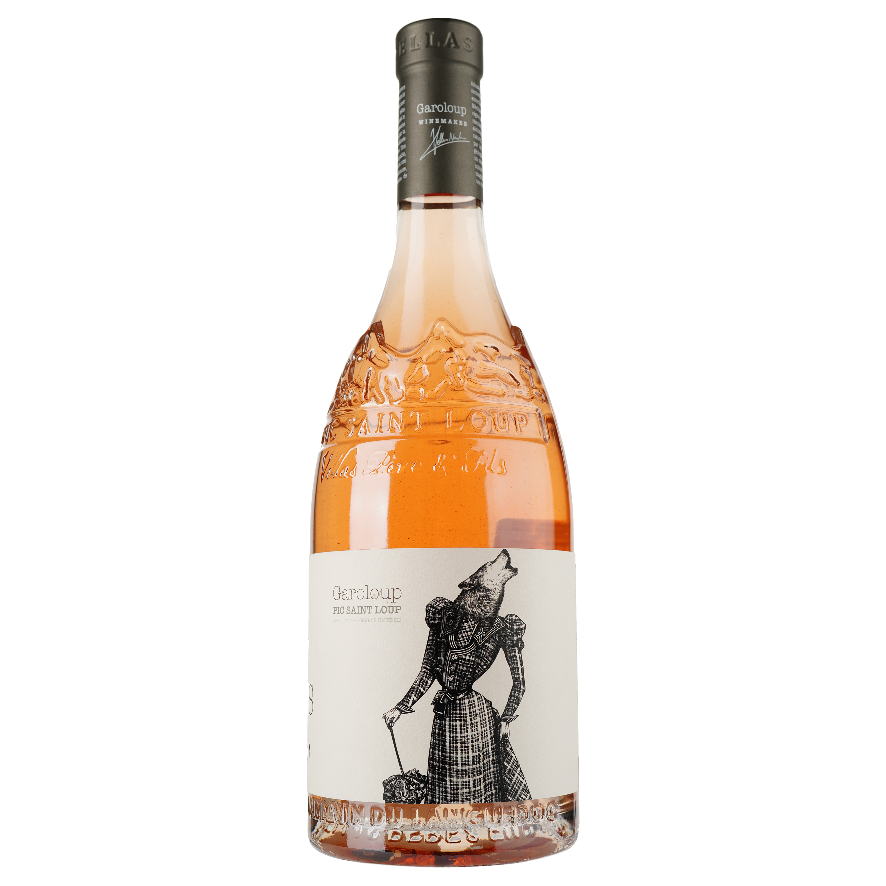 Вино Garoloup Hurler Avec Les Loups AOP Pic Saint Loup, розовое, сухое, 0,75 л - фото 1