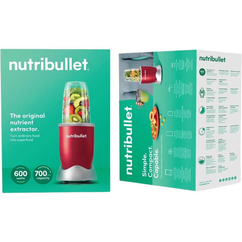 Стационарный блендер Nutribullet NB 606R 600W Red - фото 4