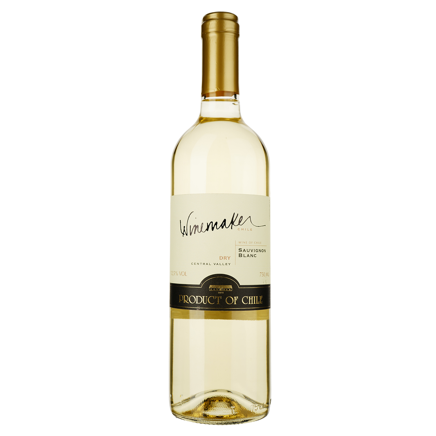 Вино Winemaker Sauvignon Blanc, біле, сухе, 0,75 л - фото 1