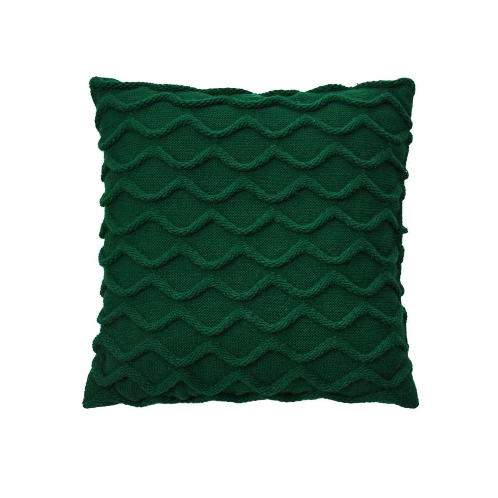 Подушка декоративная Прованс Волны, 33х33 см, зеленый (27424) - фото 1