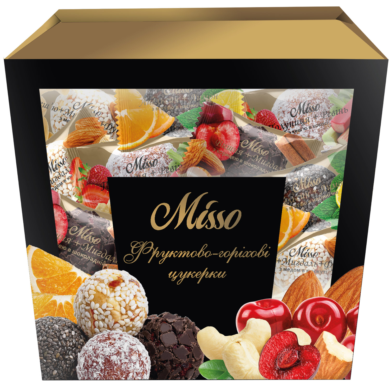 Конфеты Misso фруктово-ореховые Ассорти 180 г - фото 1