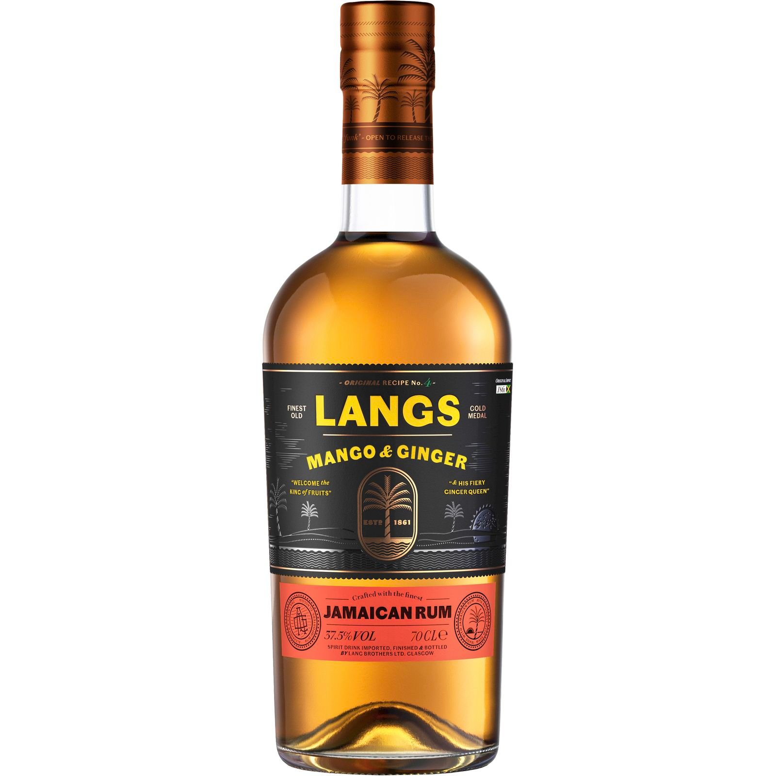 Ром Langs Mango&Ginger Rum 37.5% 0.7 л - фото 1