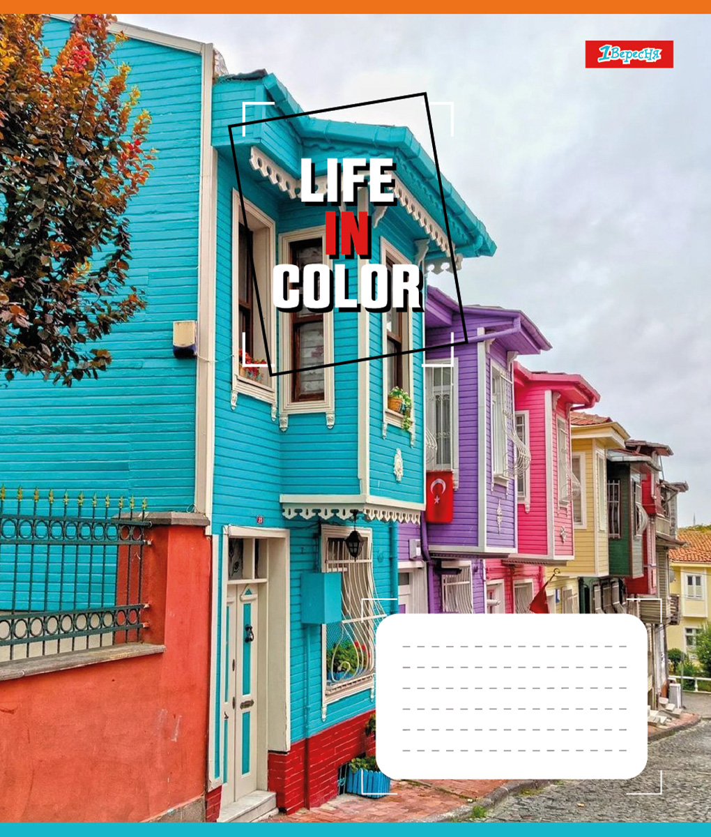 Набір зошитів 1 Вересня Life in colors А5 в клітинку 24 аркуші 20 шт. (67279) - фото 4